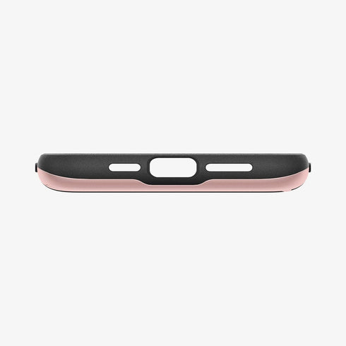 ACS06589 - iPhone 15 Pro Max Case Slim Armor CS in black showing the back with card in slot